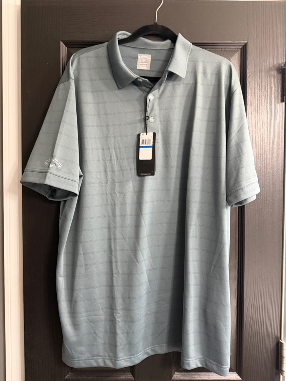 Callaway Men's Mist Blue Short-Sleeve Performance Polo
